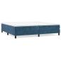 vidaXL Cama box spring con colchón terciopelo azul oscuro 200x200 cm vidaXL Cama box spring con colchón terciopelo azul oscuro 200x200 cm