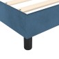 vidaXL Cama box spring con colchón terciopelo azul oscuro 200x200 cm vidaXL Cama box spring con colchón terciopelo azul oscuro 200x200 cm