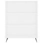 vidaXL Aparador alto madera contrachapada blanco 69,5x34x180 cm vidaXL Aparador alto madera contrachapada blanco 69,5x34x180 cm