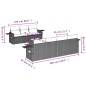 vidaXL Set de sofás de jardín 8 pzas y cojines ratán sintético gris vidaXL Set de sofás de jardín 8 pzas y cojines ratán sintético gris