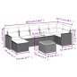 vidaXL Set de sofás de jardín 8 pzas y cojines ratán sintético gris vidaXL Set de sofás de jardín 8 pzas y cojines ratán sintético gris