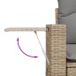 vidaXL Set de sofás de jardín 11pzas con cojines ratán sintético beige vidaXL Set de sofás de jardín 11pzas con cojines ratán sintético beige