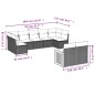 vidaXL Set de muebles de jardín 9 pzas y cojines ratán sintético gris