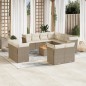 vidaXL Set de sofás de jardín 12 pzas y cojines ratán sintético marrón vidaXL Set de sofás de jardín 12 pzas y cojines ratán sintético marrón