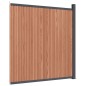 vidaXL Panel de valla WPC marrón 173x186 cm vidaXL Panel de valla WPC marrón 173x186 cm