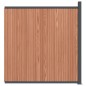 vidaXL Panel de valla WPC marrón 173x186 cm vidaXL Panel de valla WPC marrón 173x186 cm