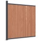 vidaXL Panel de valla WPC marrón 173x186 cm vidaXL Panel de valla WPC marrón 173x186 cm