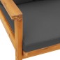 vidaXL Sillón de jardín con cojines 2 uds madera maciza acacia vidaXL Sillón de jardín con cojines 2 uds madera maciza acacia