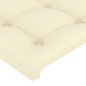 vidaXL Cabeceros 2 unidades cuero sintético color crema 90x5x78/88cm vidaXL Cabeceros 2 unidades cuero sintético color crema 90x5x78/88cm