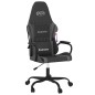vidaXL Silla gaming cuero sintético negro y gris vidaXL Silla gaming cuero sintético negro y gris