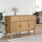 vidaXL Aparador OLDEN madera maciza de pino marrón 114x43x73,5 cm vidaXL Aparador OLDEN madera maciza de pino marrón 114x43x73,5 cm