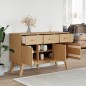 vidaXL Aparador OLDEN madera maciza de pino marrón 114x43x73,5 cm vidaXL Aparador OLDEN madera maciza de pino marrón 114x43x73,5 cm