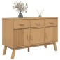 vidaXL Aparador OLDEN madera maciza de pino marrón 114x43x73,5 cm vidaXL Aparador OLDEN madera maciza de pino marrón 114x43x73,5 cm