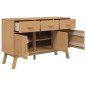 vidaXL Aparador OLDEN madera maciza de pino marrón 114x43x73,5 cm vidaXL Aparador OLDEN madera maciza de pino marrón 114x43x73,5 cm