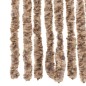 vidaXL Cortina antimoscas chenilla beige y marrón oscuro 100x230 cm vidaXL Cortina antimoscas chenilla beige y marrón oscuro 100x230 cm
