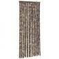 vidaXL Cortina antimoscas chenilla marrón y blanco 56x200 cm