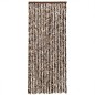 vidaXL Cortina antimoscas chenilla marrón y blanco 56x200 cm
