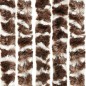 vidaXL Cortina antimoscas chenilla marrón y blanco 56x200 cm