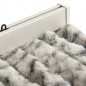 vidaXL Cortina antimoscas chenilla gris claro y gris oscuro 100x230 cm