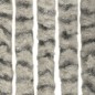 vidaXL Cortina antimoscas chenilla gris claro y gris oscuro 100x230 cm