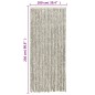vidaXL Cortina antimoscas chenilla gris claro y gris oscuro 100x230 cm