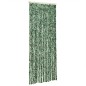 vidaXL Cortina antimoscas chenilla verde y blanco 100x200 cm vidaXL Cortina antimoscas chenilla verde y blanco 100x200 cm
