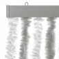 vidaXL Cortina antimoscas chenilla gris claro y blanco 90x200 cm vidaXL Cortina antimoscas chenilla gris claro y blanco 90x200 cm