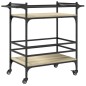vidaXL Carrito de cocina madera ingeniería roble Sonoma 82x40x78,5 cm
