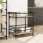 vidaXL Carrito de cocina madera ingeniería roble Sonoma 82x40x78,5 cm