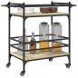 vidaXL Carrito de cocina madera ingeniería roble Sonoma 82x40x78,5 cm