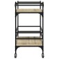 vidaXL Carrito de cocina madera ingeniería roble Sonoma 82x40x78,5 cm