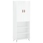 vidaXL Aparador alto madera contrachapada blanco brillo 69,5x34x180 cm vidaXL Aparador alto madera contrachapada blanco brillo 69,5x34x180 cm