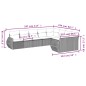 vidaXL Set de sofás de jardín 9 pzas con cojines ratán sintético beige vidaXL Set de sofás de jardín 9 pzas con cojines ratán sintético beige