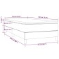 vidaXL Cama box spring con colchón cuero sintético blanco 90x190 cm