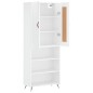 vidaXL Aparador alto madera contrachapada blanco brillo 69,5x34x180 cm vidaXL Aparador alto madera contrachapada blanco brillo 69,5x34x180 cm