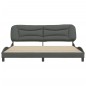 vidaXL Estructura de cama con cabecero tela gris oscuro 200x200 cm vidaXL Estructura de cama con cabecero tela gris oscuro 200x200 cm