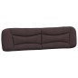 vidaXL Estructura de cama con cabecero de tela marrón oscuro 200x200cm vidaXL Estructura de cama con cabecero de tela marrón oscuro 200x200cm