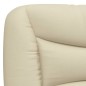 vidaXL Estructura de cama con cabecero de tela color crema 140x200 cm vidaXL Estructura de cama con cabecero de tela color crema 140x200 cm