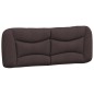 vidaXL Estructura de cama con cabecero de tela marrón 180x200 cm