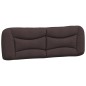 vidaXL Estructura de cama con cabecero de tela marrón 160x200 cm vidaXL Estructura de cama con cabecero de tela marrón 160x200 cm