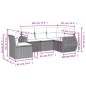 vidaXL Juego de sofás jardín con cojines 5 pzas ratán sintético gris vidaXL Juego de sofás jardín con cojines 5 pzas ratán sintético gris