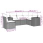 vidaXL Set de muebles de jardín 5 pzas y cojines ratán sintético negro vidaXL Set de muebles de jardín 5 pzas y cojines ratán sintético negro