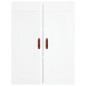 vidaXL Aparador alto madera contrachapada blanco brillo 69,5x34x180 cm vidaXL Aparador alto madera contrachapada blanco brillo 69,5x34x180 cm
