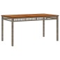 vidaXL Set comedor de jardín 5 piezas con cojines ratán sintético gris vidaXL Set comedor de jardín 5 piezas con cojines ratán sintético gris