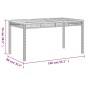 vidaXL Set comedor de jardín 5 piezas con cojines ratán sintético gris vidaXL Set comedor de jardín 5 piezas con cojines ratán sintético gris