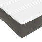 vidaXL Cama box spring con colchón terciopelo gris oscuro 120x200 cm vidaXL Cama box spring con colchón terciopelo gris oscuro 120x200 cm