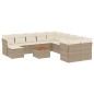 vidaXL Set de sofás de jardín 12 pzas y cojines ratán sintético marrón vidaXL Set de sofás de jardín 12 pzas y cojines ratán sintético marrón