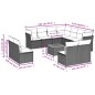 vidaXL Set de sofás de jardín 12 pzas y cojines ratán sintético marrón vidaXL Set de sofás de jardín 12 pzas y cojines ratán sintético marrón