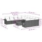 vidaXL Set de sofás de jardín 12 piezas cojines ratán sintético negro vidaXL Set de sofás de jardín 12 piezas cojines ratán sintético negro