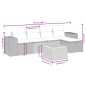 vidaXL Juego de sofás jardín con cojines 6 pzas ratán sintético beige vidaXL Juego de sofás jardín con cojines 6 pzas ratán sintético beige